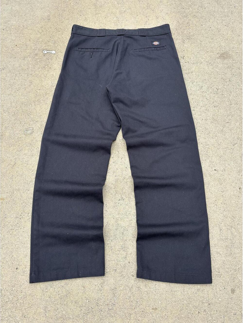 Vintage 90's Dickies Black Wide-Leg Work Pants Ben Davis